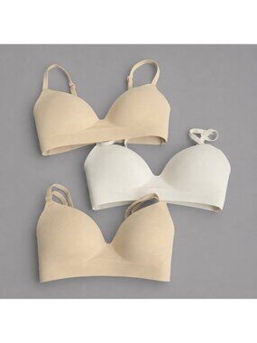 SOMA Size 32C Enbliss Wireless Bra, Lot of 3 Beige/Ivory
